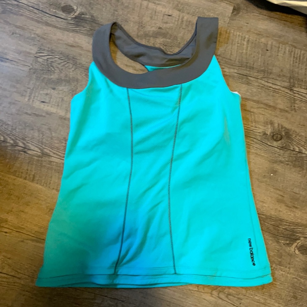 Teal and gray New Balance Tank